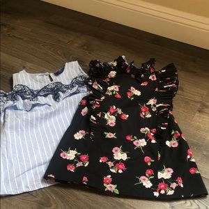 Two Adorable shirts 👚 FRANCHESCA’S & EXPRESS XS